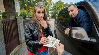 A hooker agreed to sex for money in a car, just like in the video