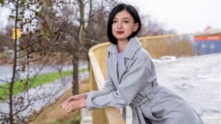 A quiet little Russian babe got fucked on the pick-up