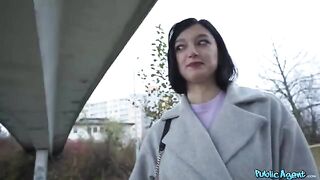 A quiet little Russian babe got fucked on the pick-up