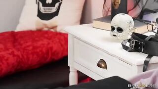 Mischievous MILF caught in a risky situation by her bossy Goth
