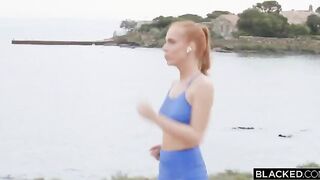 The winner gets the red-haired beauty in the pool
