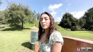 A juicy girl is fucking with her boyfriend in POV