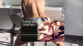 Glass bottom testing with a big booty Latina chick in HD