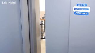 A girl has fun with her new vibrator together with you