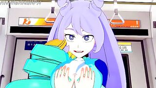 Deku rides Nejire Hado’s pussy in an intense 3D hentai scene