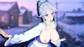 Hentai game with 3D Shirayuki Tomoe action