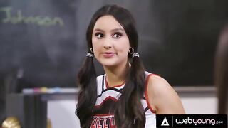 Kendra Spade, Vanna Bardot, and Eliza Ibarra get fucked during detention in a steamy scene