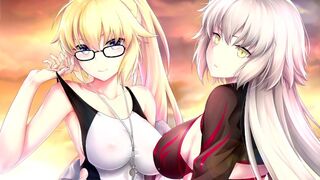 A saint faces his opposite, the sinner, in a captivating hentai scenario