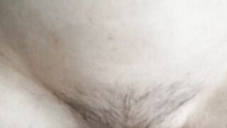 Skinny MILF with hairy pussy begs for hard sex and a creampie finish