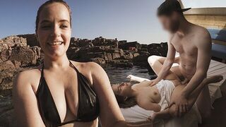 A German couple has a hot sex on a beach in Sardinia - Vlog