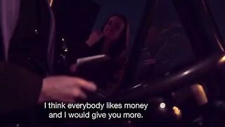 Some hot slut is dealing with cum in her mouth