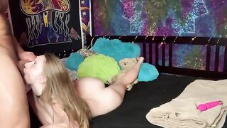Young teacher fucks her student in the classroom