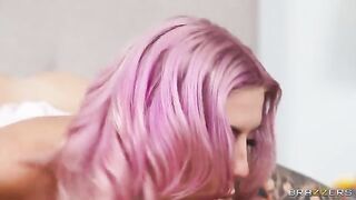 A wonderful anal sex moment with a hot girl wearing piercings