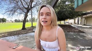 The blonde will do anything to satisfy her lover. Even today she proved it!