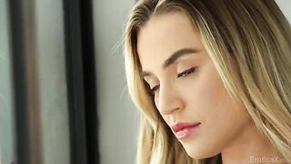 A man kissed a girl and stuck his tongue in her pussy, it was a passionate French kiss