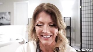 A hot MILF climbed on my dick and began to jump on it passionately