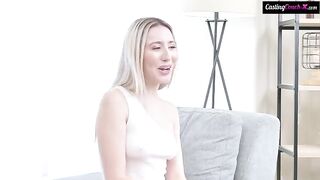 Cute baby had a hard time in pussy casting