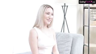 Cute baby had a hard time in pussy casting
