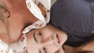 The guy carefully fucks the girl in her hole with tenderness