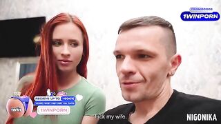 Two Russian college sluts getting fucked in a steamy foursome