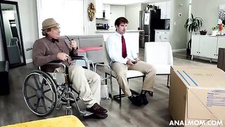 A man fucked a girl in all holes, the guy was huge