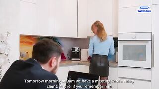 A man brought his secretary to a business trip for the first time