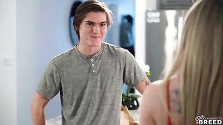 He just had to push it into her dress