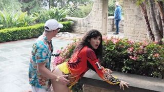The Iranian girl was checking historical sites and got fucked