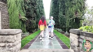 The Iranian girl was checking historical sites and got fucked