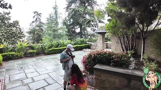 The Iranian girl was checking historical sites and got fucked