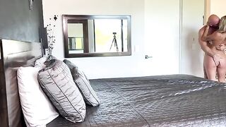 A girl is searching for my dick by touch in the dark
