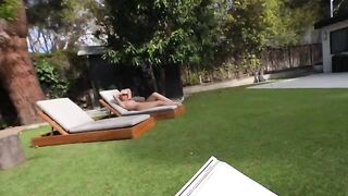 A summer house lawn is the best place to fuck