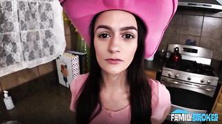 A man gave his cock to the girl in cowgirl pose