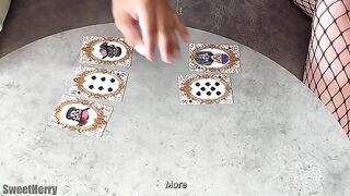 The card game ended up with a bet for sex