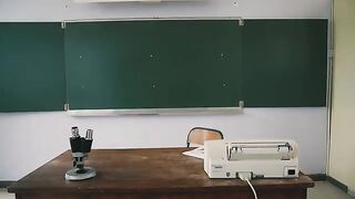 The girl is having fun with her teacher in a steamy roleplay scene