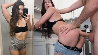 First anal experience leads to multiple orgasms for Abbie