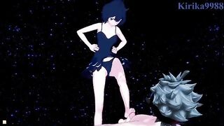 Secre Swallowtail(Nero) and Asta have deep sex on the beach at night in xxx