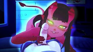 Horny young witch gets her pussy pounded by a teen guy in an animated scene