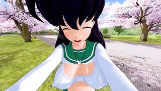 Kagome gets her pussy railed in a passionate anime scene
