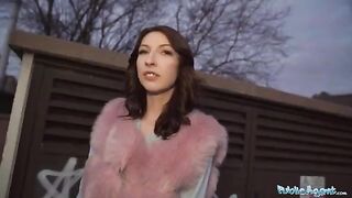 Public Agent chanel kisses a dick for cash in daring scene