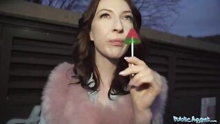 Public Agent chanel kisses a dick for cash in daring scene