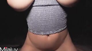 Sex at night in the neighborhood with a busty milf - Milaluv 4K 60fps