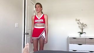 Special support for cheerleaders, a steamy step-fantasy scenario unfolds