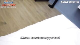 The hot maid showed the guest something special in the hotel room