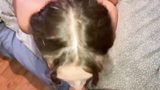 The guy prepared his member for a long sex session with a girl