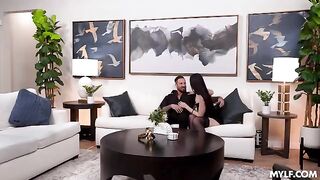 A young beauty has sex with two guys at the same time