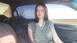 Girl played with a tongue, showcasing her skills in an intimate setting