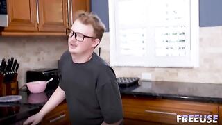 It's not easy to get off a dick, but you can try on the couch