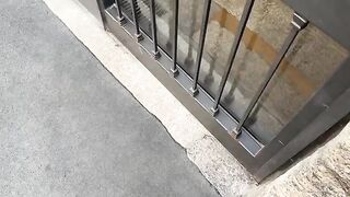 Sit down softly and get a cock hard