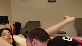 A girl squeezed all her sperm and received a lot of pleasure